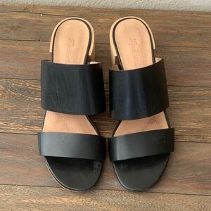 Madewell  Black Slide Sandals